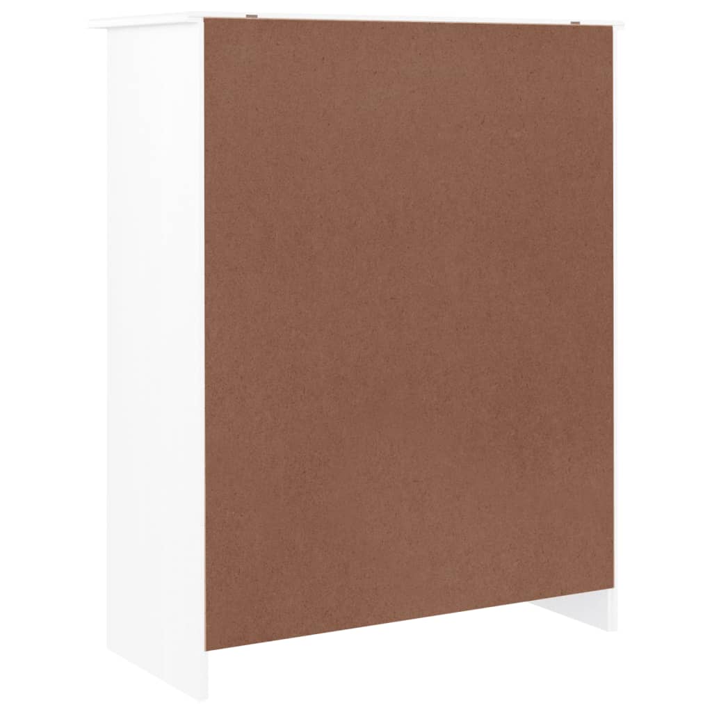 Botník Alta Bílý 77 X 35 X 96 Cm Masivní Borové Dřevo