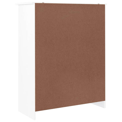 Botník Alta Bílý 77 X 35 X 96 Cm Masivní Borové Dřevo