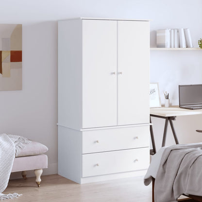 Šatní Skříň Alta 90 X 55 X 170 Cm Masivní Borové Dřevo