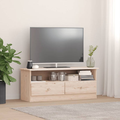 Tv Skříňka Se Zásuvkami Alta 100X35X41 Cm Masivní Borovice