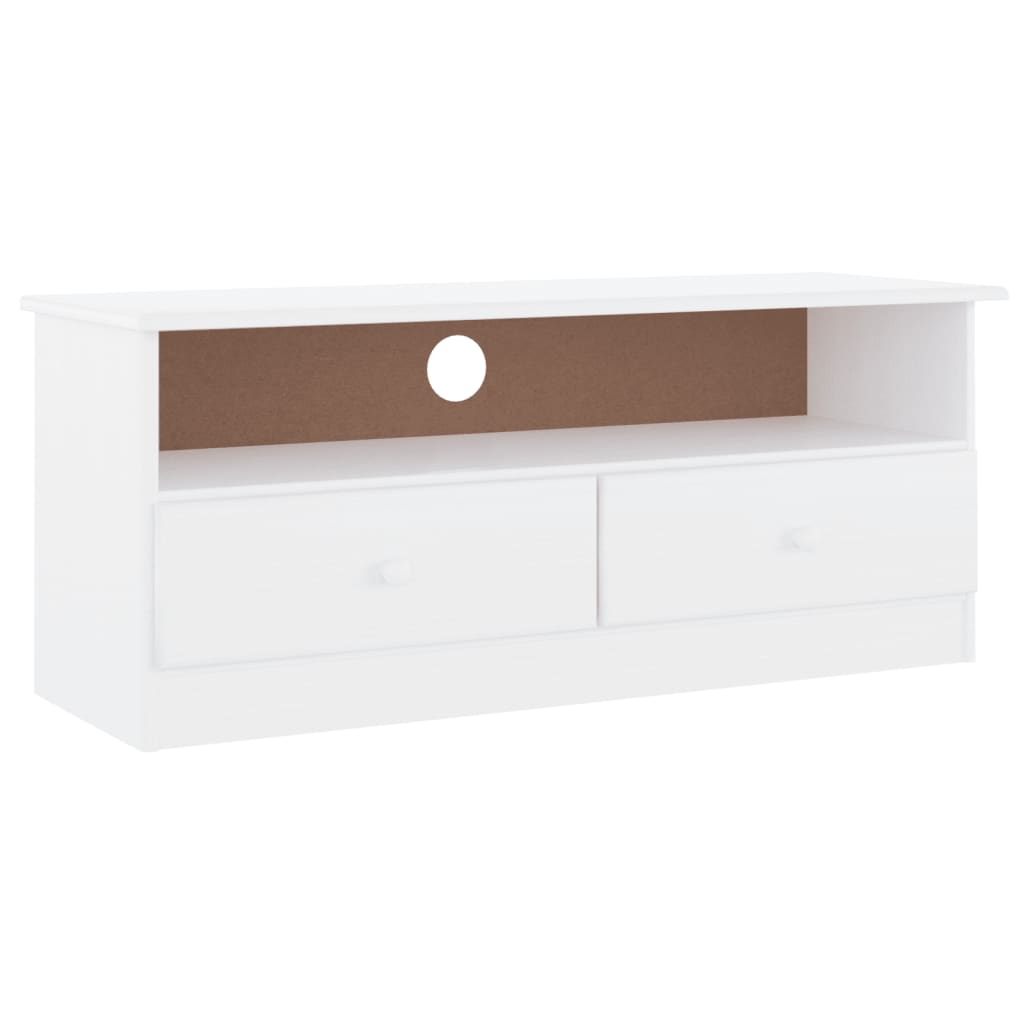 Tv Skříňka Se Zásuvkami Alta 100X35X41 Cm Masivní Borovice