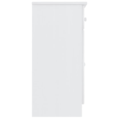 Příborník Alta Bílý 77 X 35 X 73 Cm Masivní Borové Dřevo