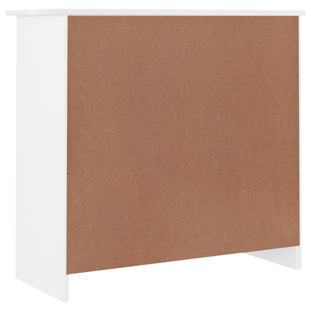 Příborník Alta Bílý 77 X 35 X 73 Cm Masivní Borové Dřevo