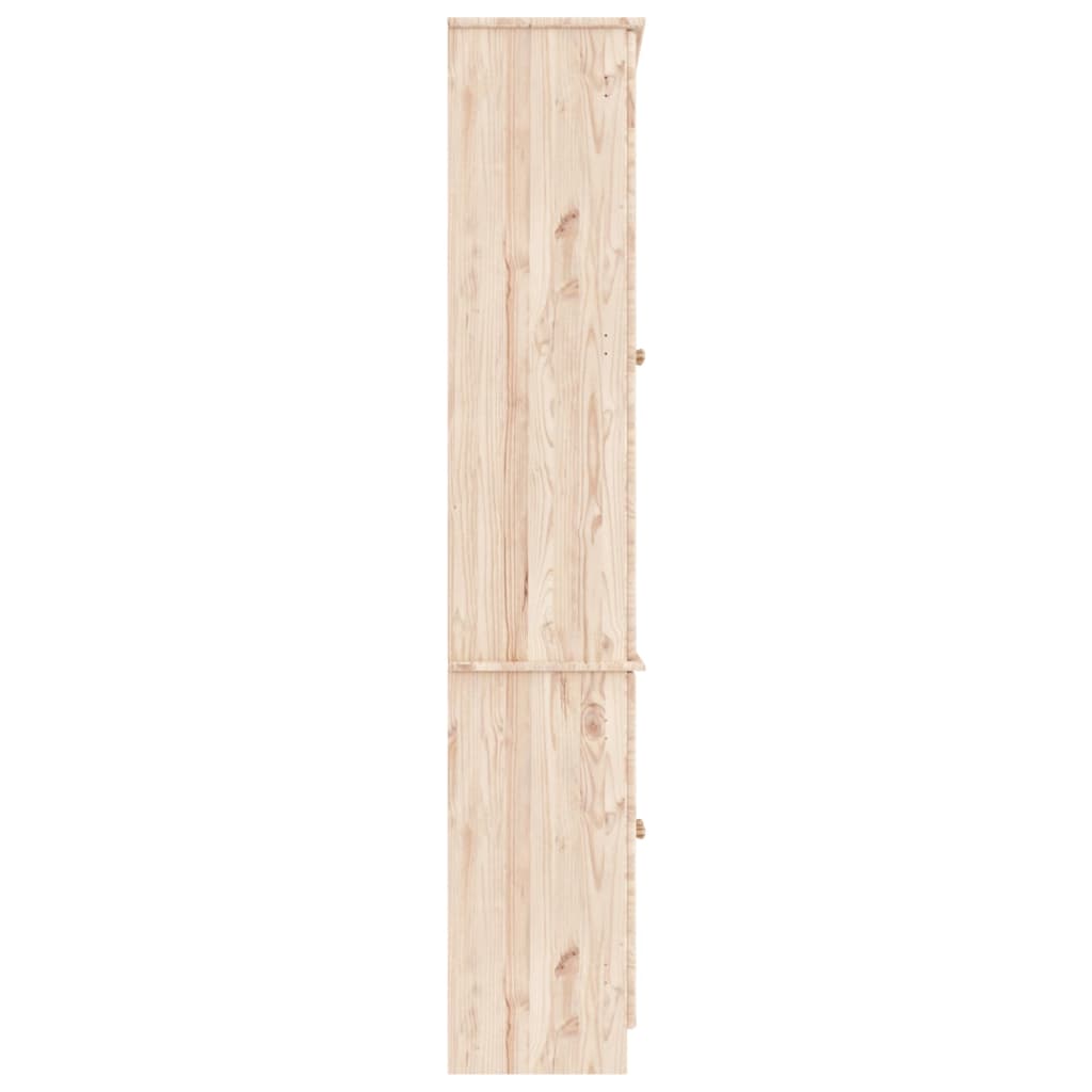 Prosklená Vitrína Alta 77 X 35 X 186,5 Cm Masivní Borové Dřevo