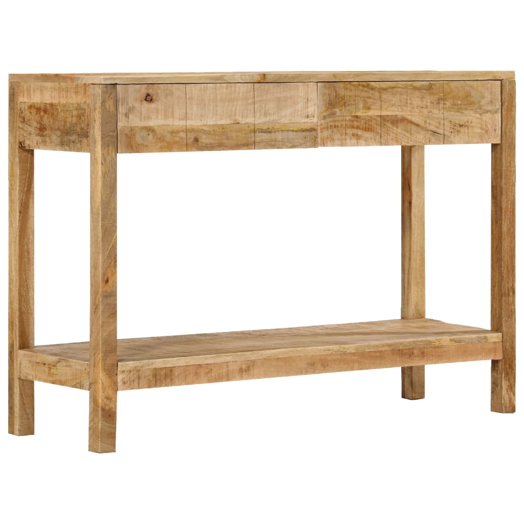Konzolový Stolek Se 2 Zásuvkami 110X35X75 Cm Masivní Mangovník