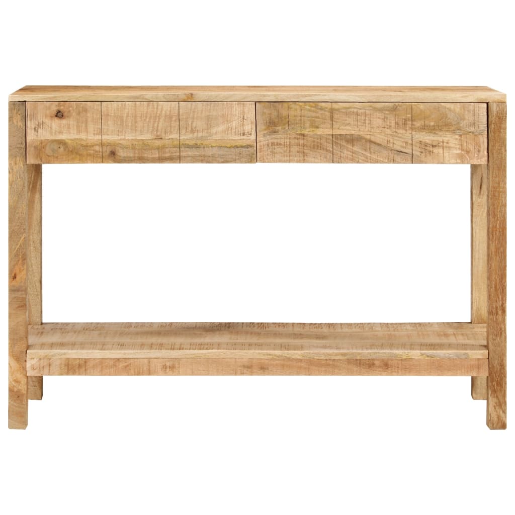 Konzolový Stolek Se 2 Zásuvkami 110X35X75 Cm Masivní Mangovník