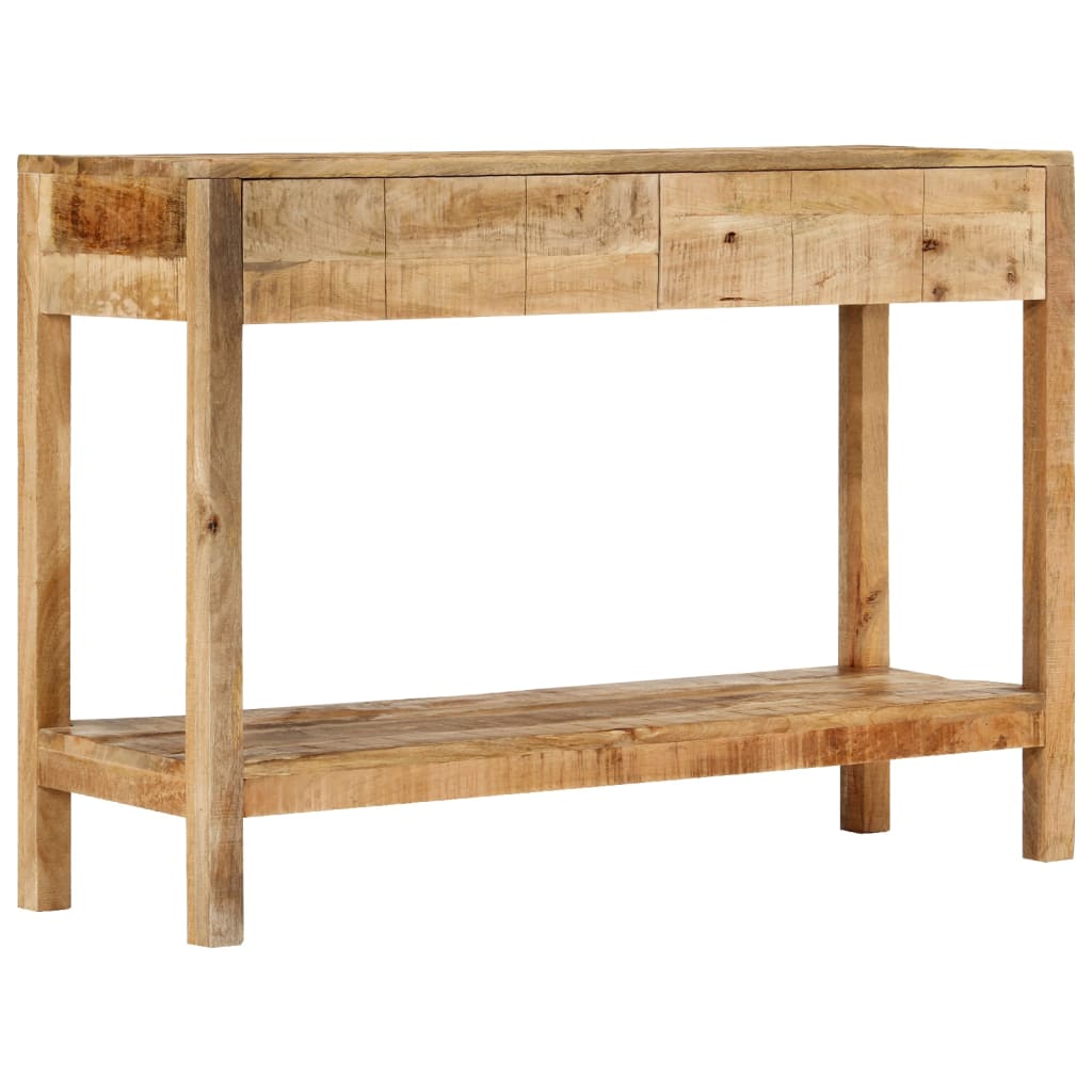 Konzolový Stolek Se 2 Zásuvkami 110X35X75 Cm Masivní Mangovník