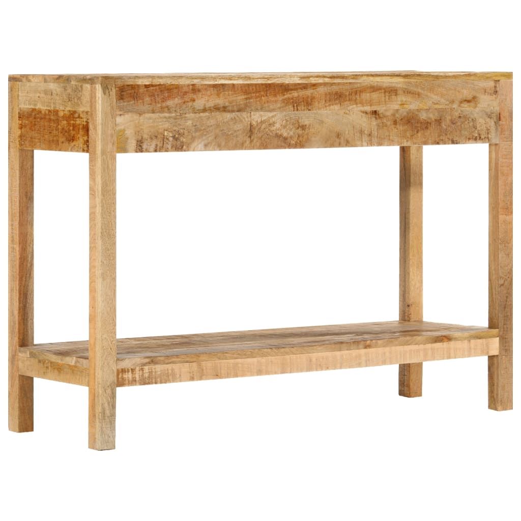 Konzolový Stolek Se 2 Zásuvkami 110X35X75 Cm Masivní Mangovník