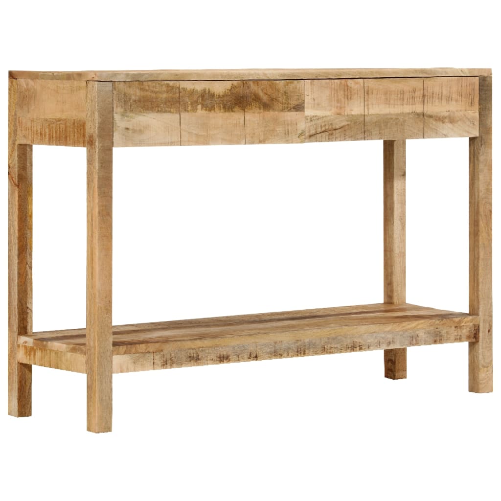 Konzolový Stolek Se 2 Zásuvkami 110X35X75 Cm Masivní Mangovník