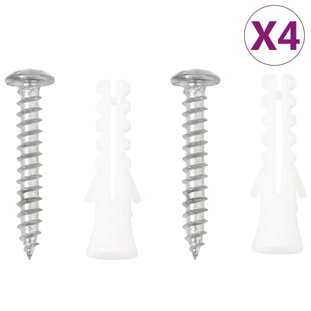 Konzoly Se Závěsnými Košíky S Truhlíky 4 Ks Černé Ocel