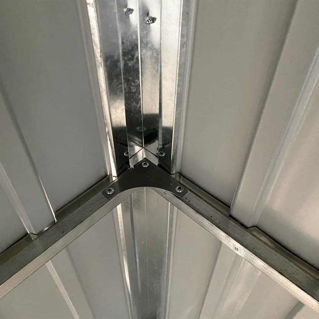 Zahradní Kůlna S Prodlouženou Střechou Šedá 277X110,5X181 Cm