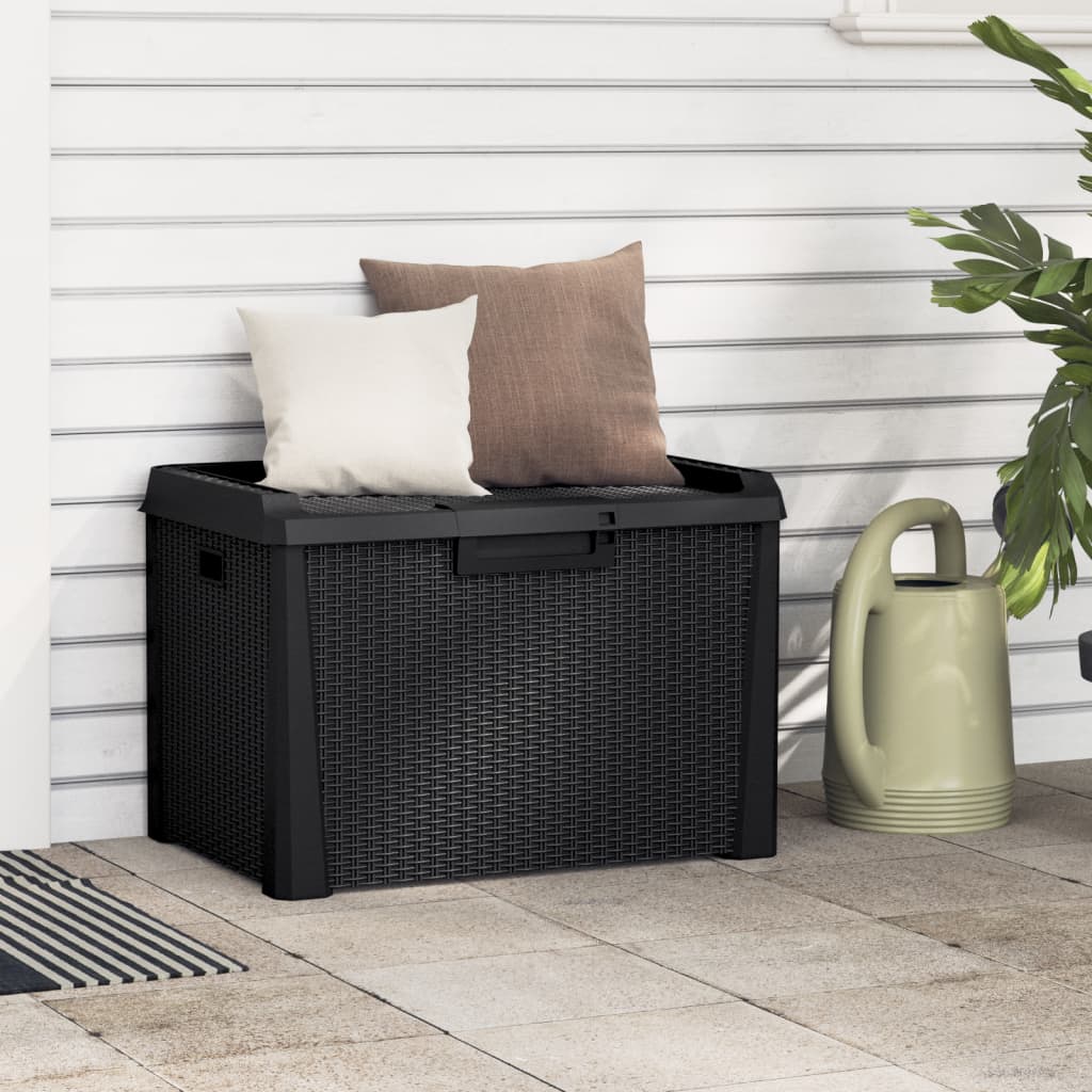 Zahradní Úložný Box S Poduškou Hnědý 125 L Pp