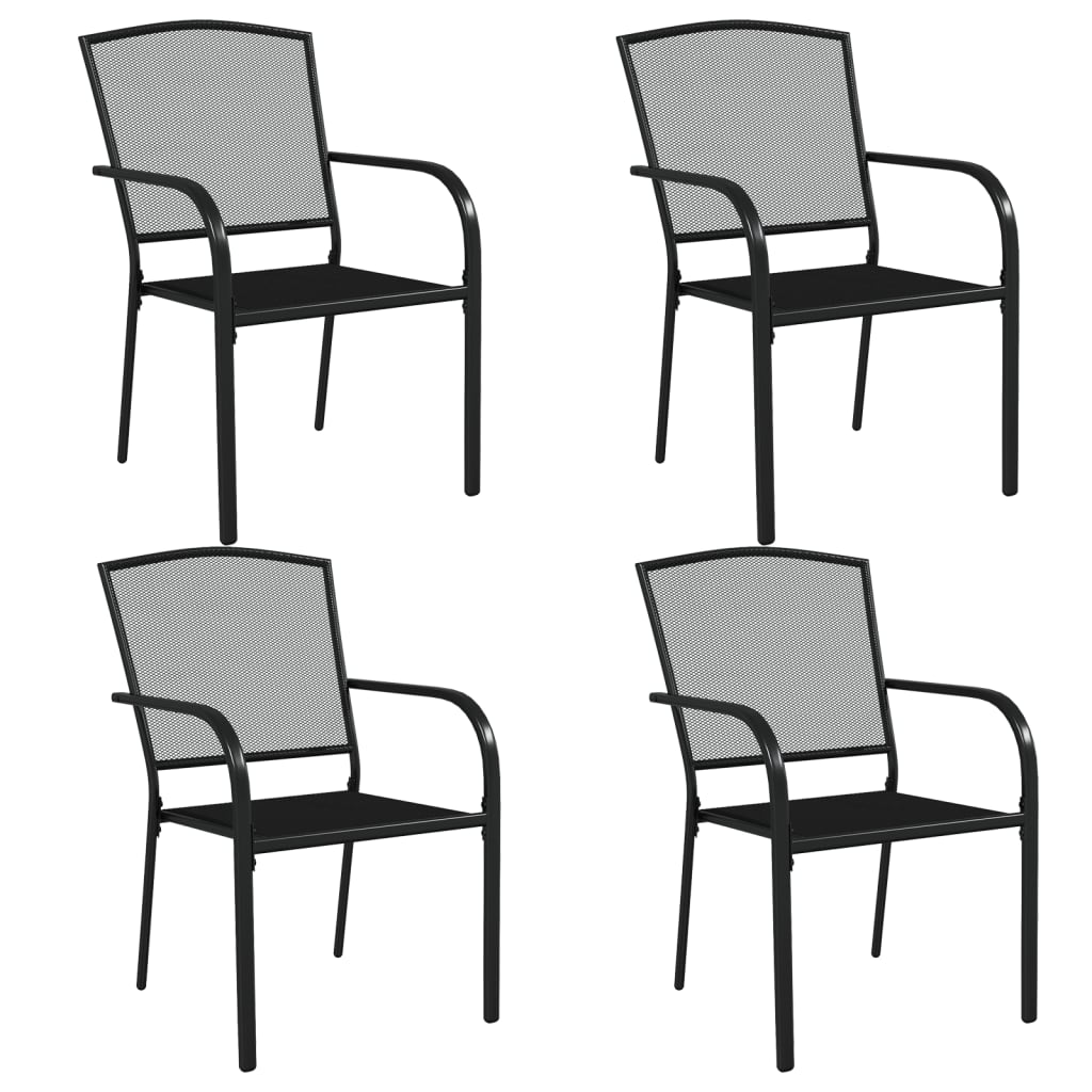 5Dílný Zahradní Jídelní Set Antracitový Ocel