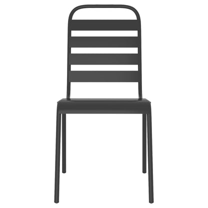 3Dílný Zahradní Jídelní Set Antracitový Ocel