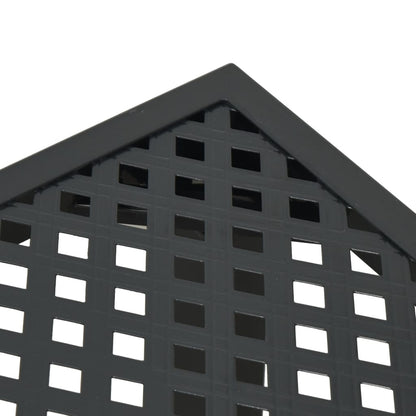 3Dílný Zahradní Jídelní Set Antracitový Ocel