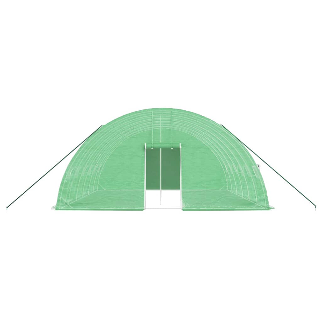 Skleník S Ocelovým Rámem Zelený 36 M² 6 X 6 X 2,85 M