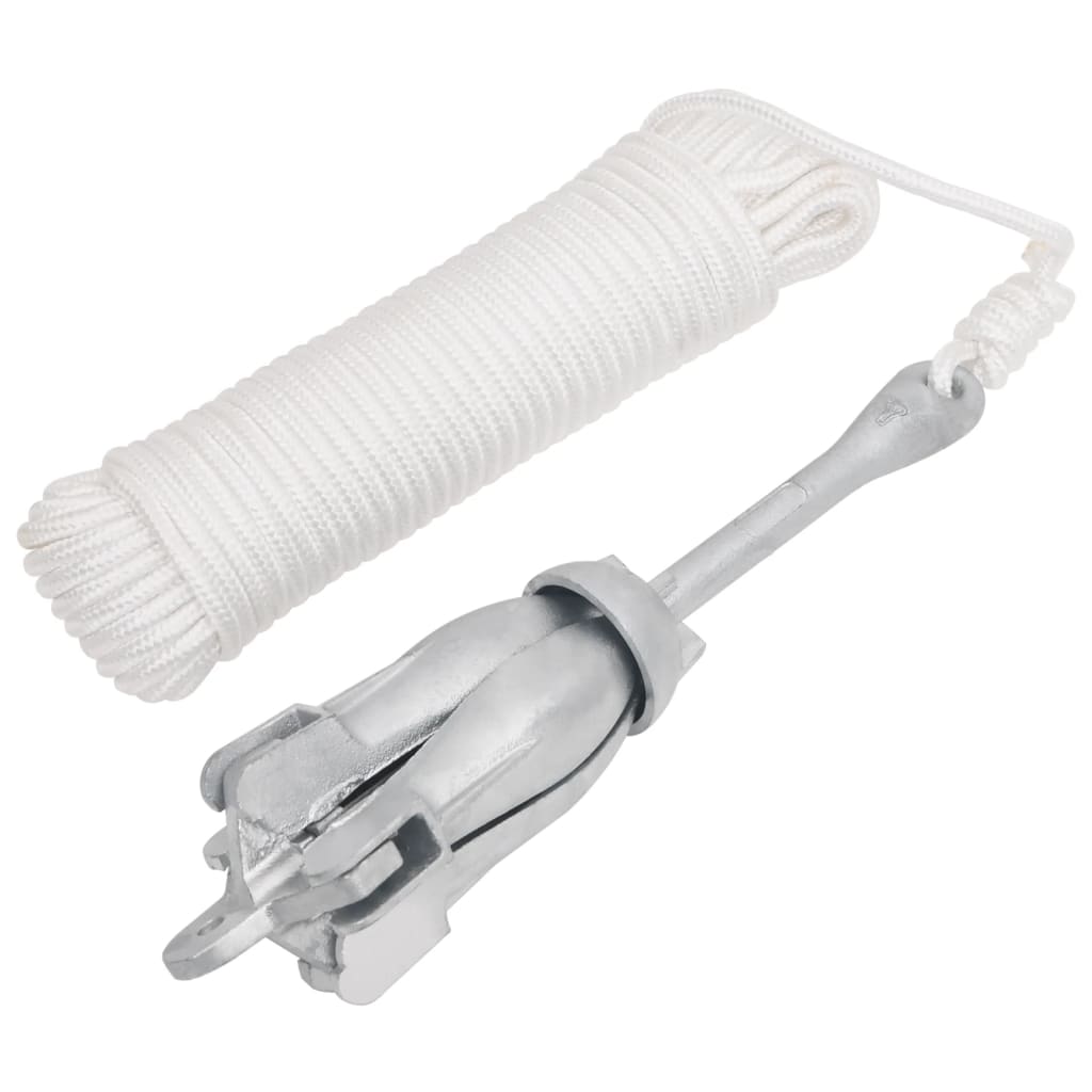 Skládací Kotva Stříbrná 3,2 Kg Kujné Železo