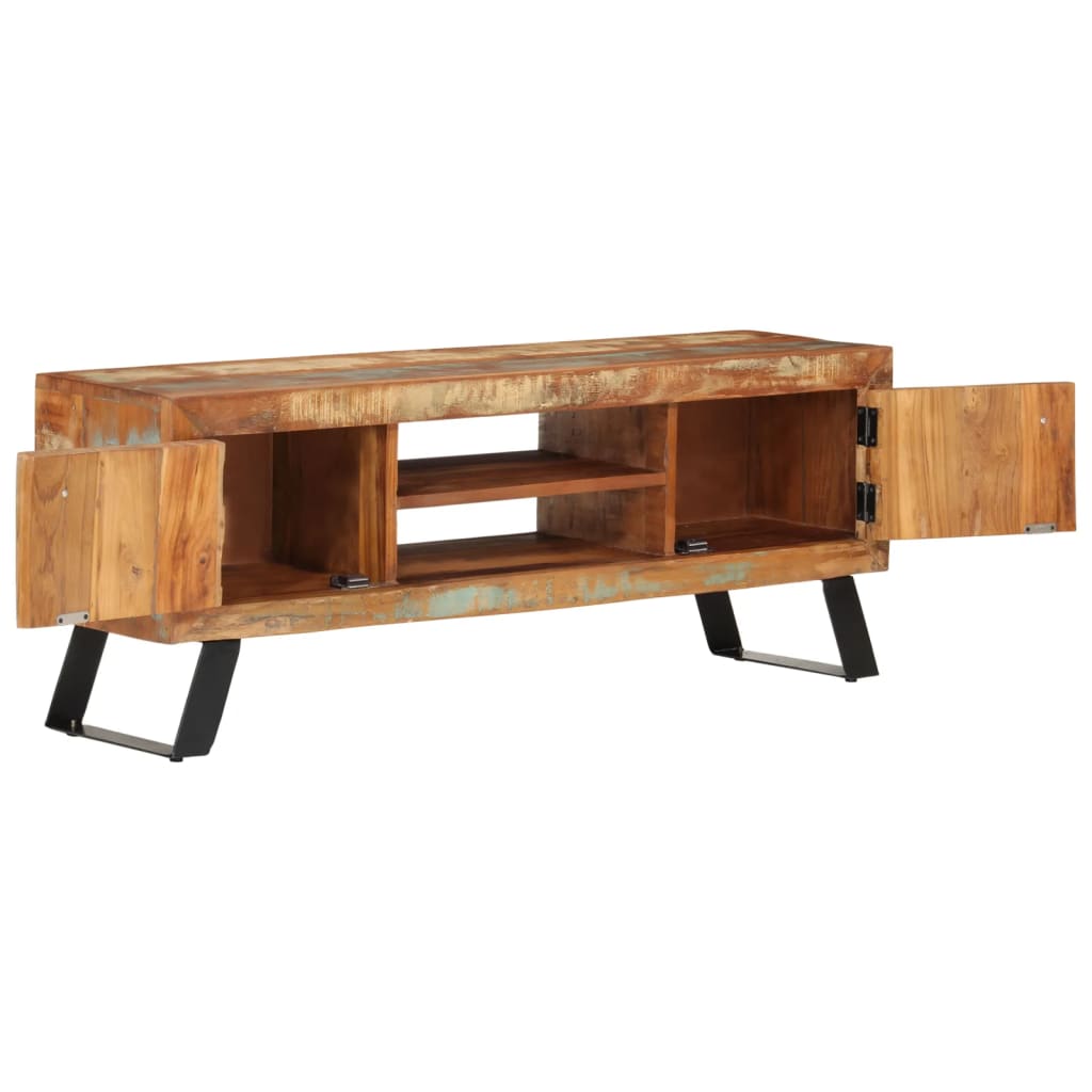 Tv Skříňka 112 X 30 X Masivní Recyklované Dřevo