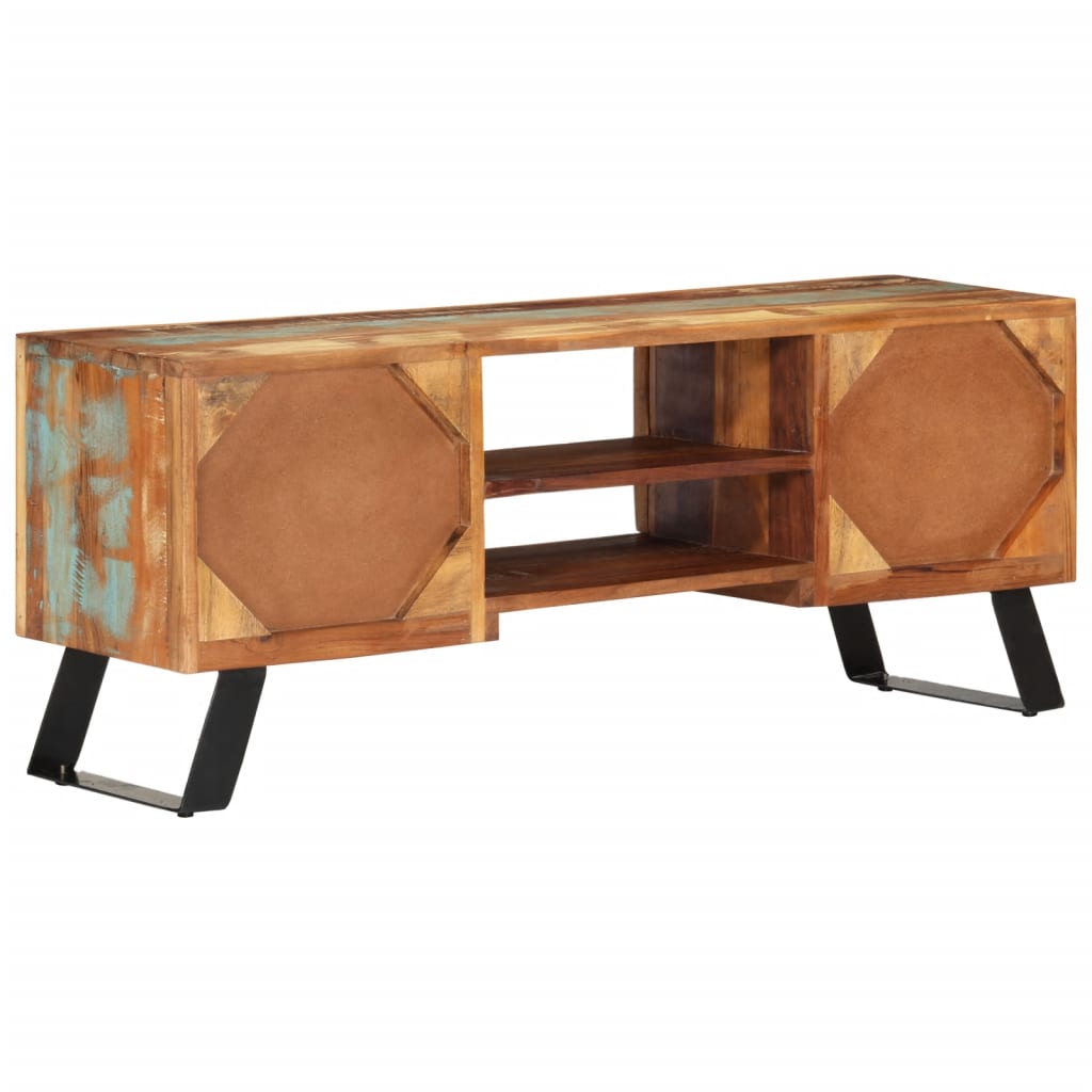 Tv Skříňka 112 X 30 X Masivní Recyklované Dřevo