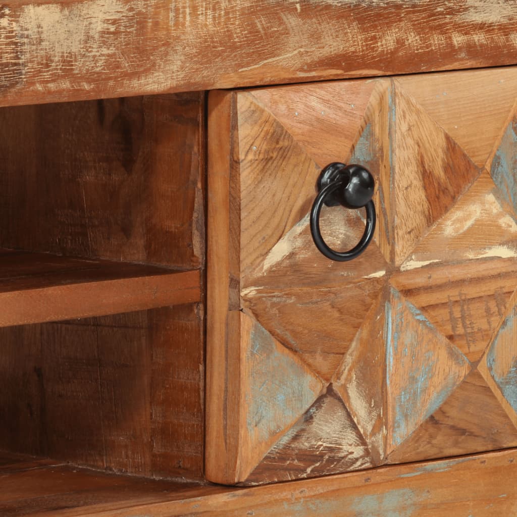 Tv Skříňka 112 X 30 X Masivní Recyklované Dřevo