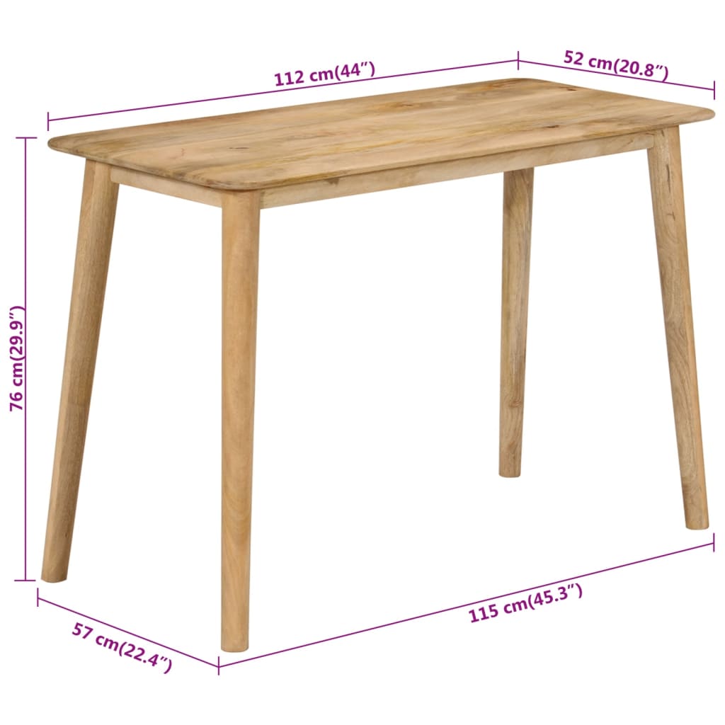 Jídelní Stůl Masivní Mangovníkové Dřevo