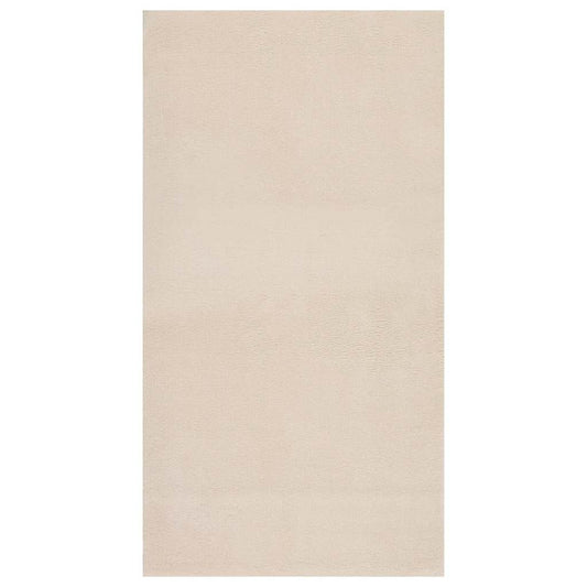 Chlupatý Koberec Béžový 120 X 183 Cm Polyester
