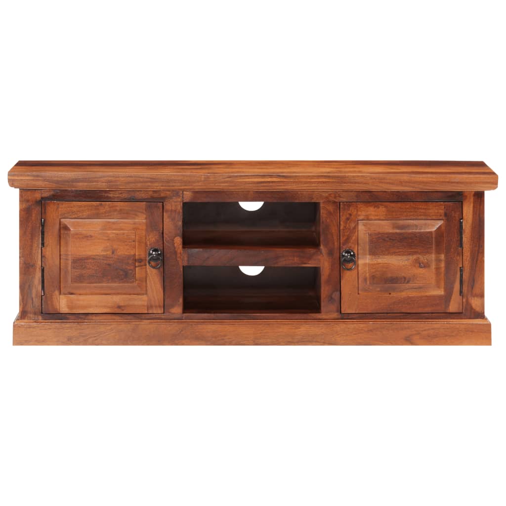 Tv Skříňka S Dvířky 112 X 30 X 40 Cm Masivní Akáciové Dřevo