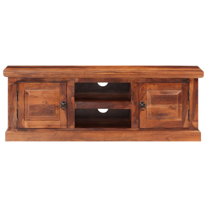 Tv Skříňka S Dvířky 112 X 30 X 40 Cm Masivní Akáciové Dřevo