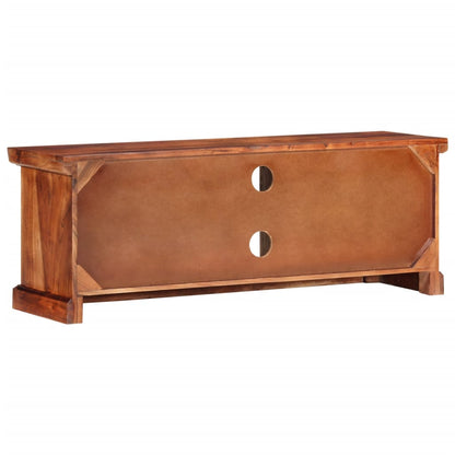 Tv Skříňka S Dvířky 112 X 30 X 40 Cm Masivní Akáciové Dřevo