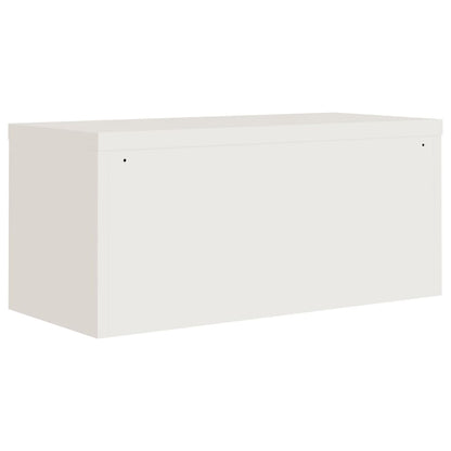 Kartotéka Bílá 90 X 40 X 110 Cm Ocel
