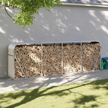 Stojan Na Dřevo Zelený Pozinkovaná Ocel