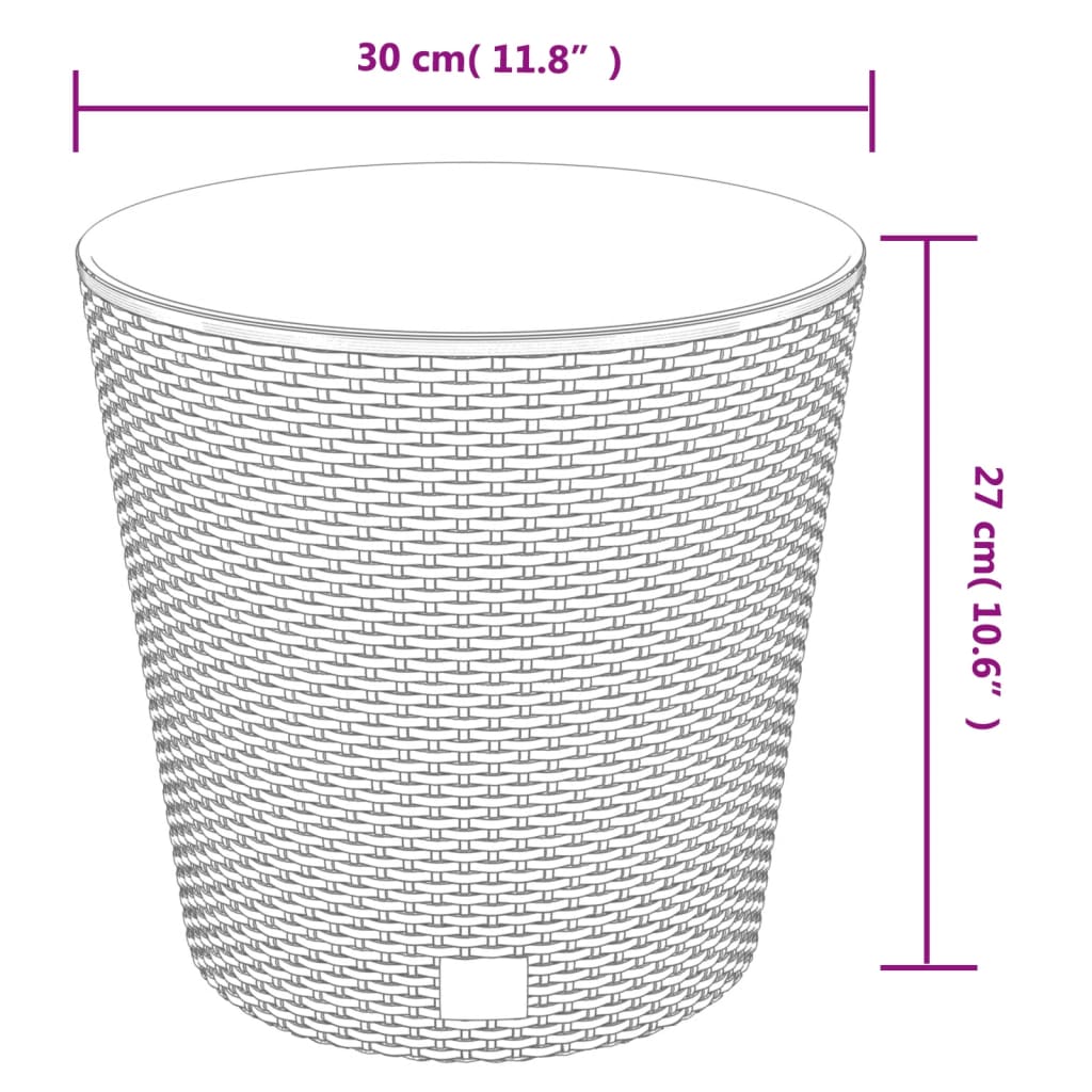 Truhlík S Odnímatelnou Vložkou Bílý 15 / 15,3 L Pp Ratan
