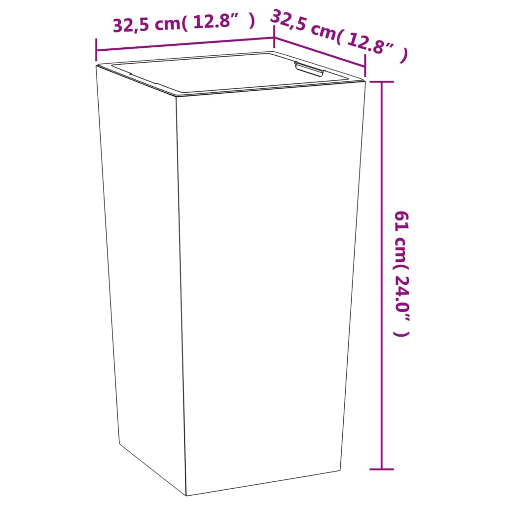 Truhlík S Odnímatelnou Vložkou Antracit 21 / Pp Beton