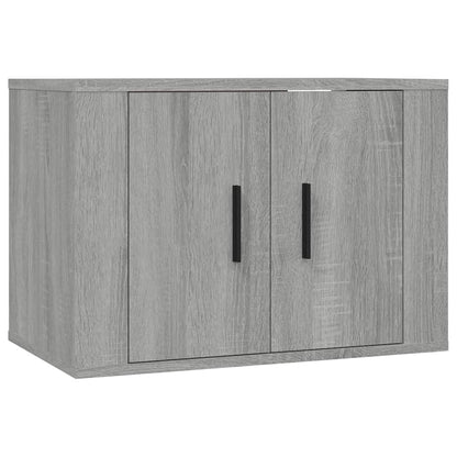 Nástěnné Tv Skříňky 3 Ks Šedé Sonoma 57 X 34,5 X 40 Cm