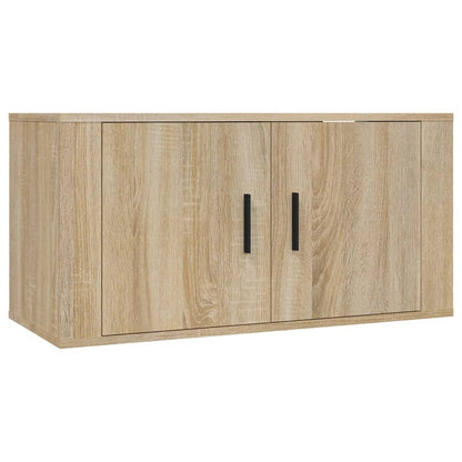 Nástěnné Tv Skříňky 2 Ks Dub Sonoma 80 X 34,5 X 40 Cm