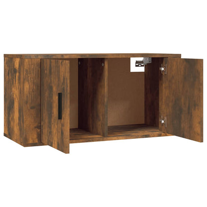 Nástěnné Tv Skříňky 3 Ks Kouřový Dub 80 X 34,5 X 40 Cm