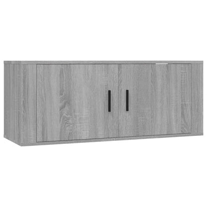 Nástěnné Tv Skříňky 2 Ks Šedé Sonoma 100 X 34,5 X 40 Cm
