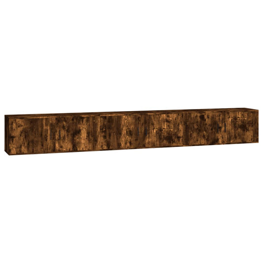 Nástěnné Tv Skříňky 3 Ks Kouřový Dub 100 X 34,5 X 40 Cm