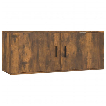 Nástěnné Tv Skříňky 3 Ks Kouřový Dub 100 X 34,5 X 40 Cm