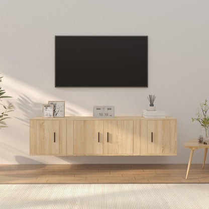 3Dílný Set Tv Skříněk Betonově Šedý Kompozitní Dřevo