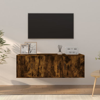 2Dílný Set Tv Skříněk Betonově Šedý Kompozitní Dřevo