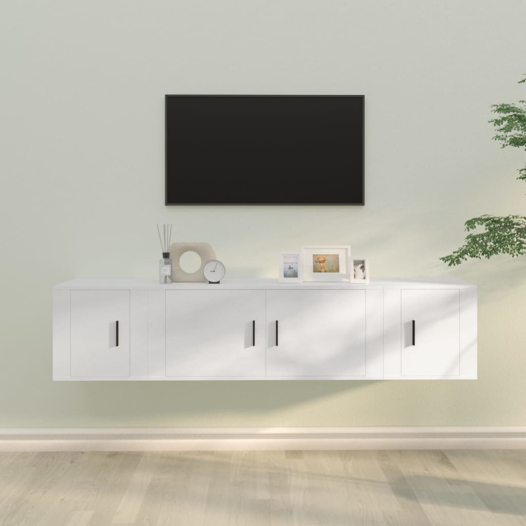 3Dílný Set Tv Skříněk Betonově Šedý Kompozitní Dřevo