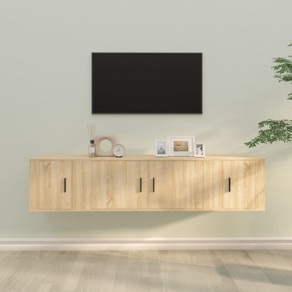 3Dílný Set Tv Skříněk Betonově Šedý Kompozitní Dřevo