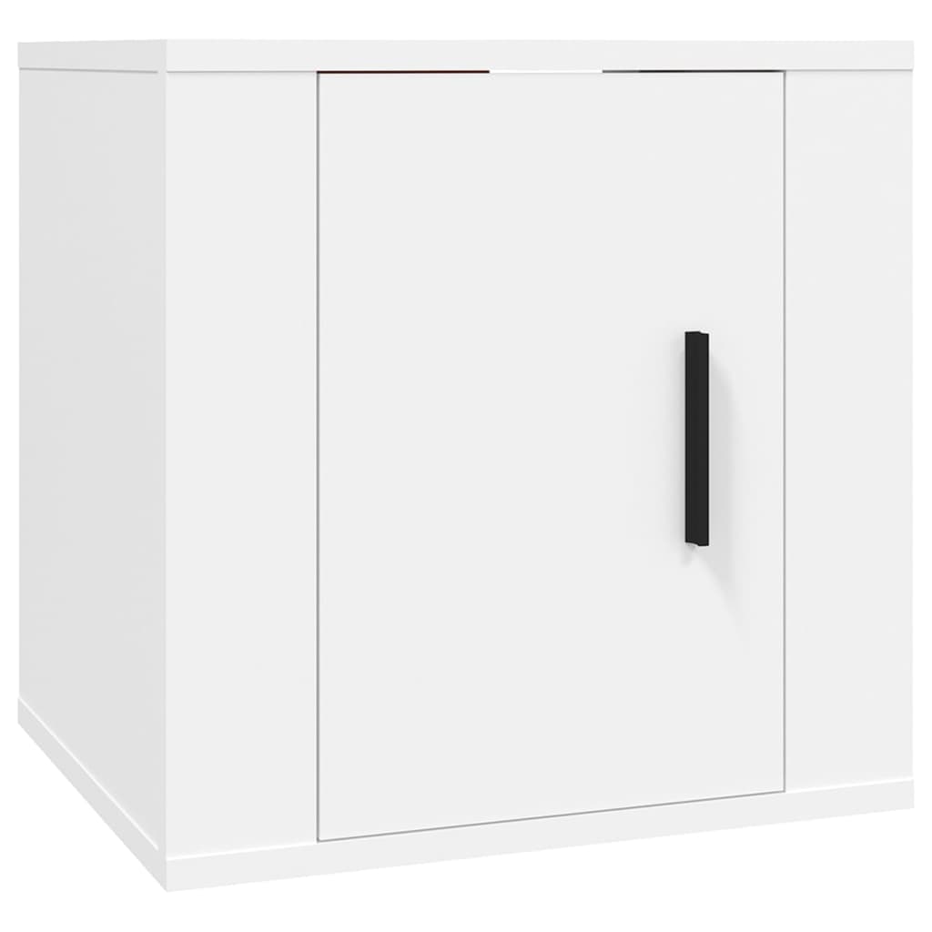 2Dílný Set Tv Skříněk Bílý Kompozitní Dřevo
