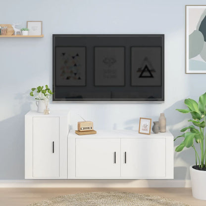 2Dílný Set Tv Skříněk Kompozitní Dřevo