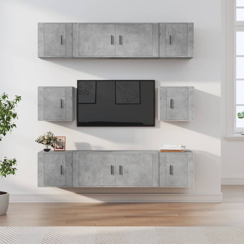 8Dílný Set Tv Skříněk Kompozitní Dřevo