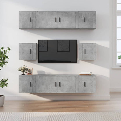 8Dílný Set Tv Skříněk Kompozitní Dřevo