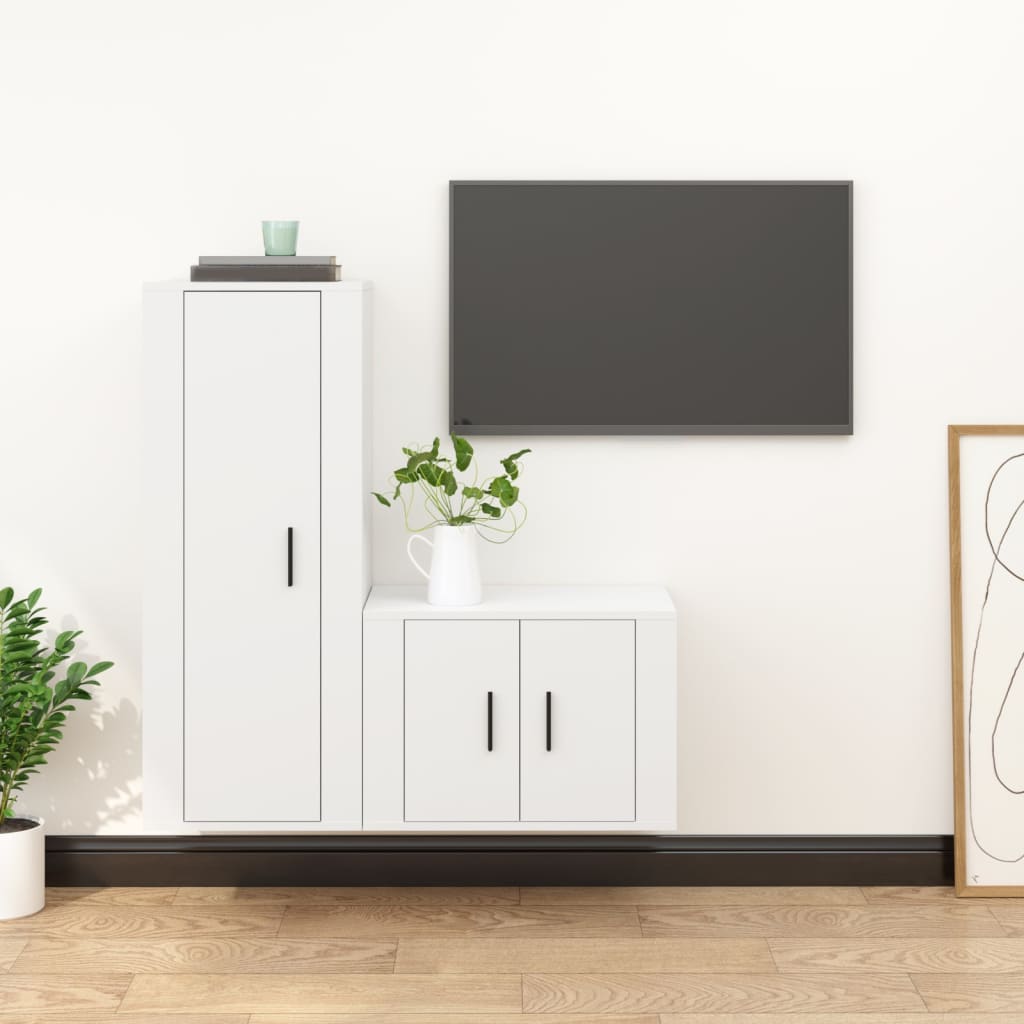 2Dílný Set Tv Skříněk Kompozitní Dřevo
