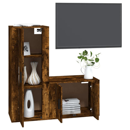 2Dílný Set Tv Skříněk Kompozitní Dřevo