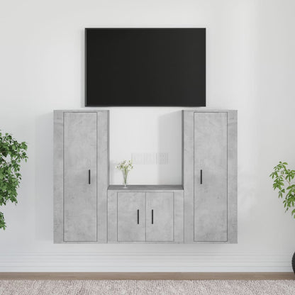 3Dílný Set Tv Skříněk Kompozitní Dřevo